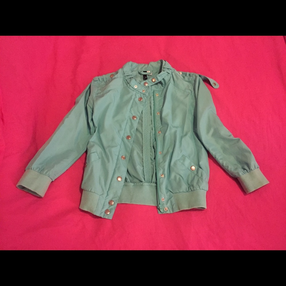 Mint green light summer jacket 🍭